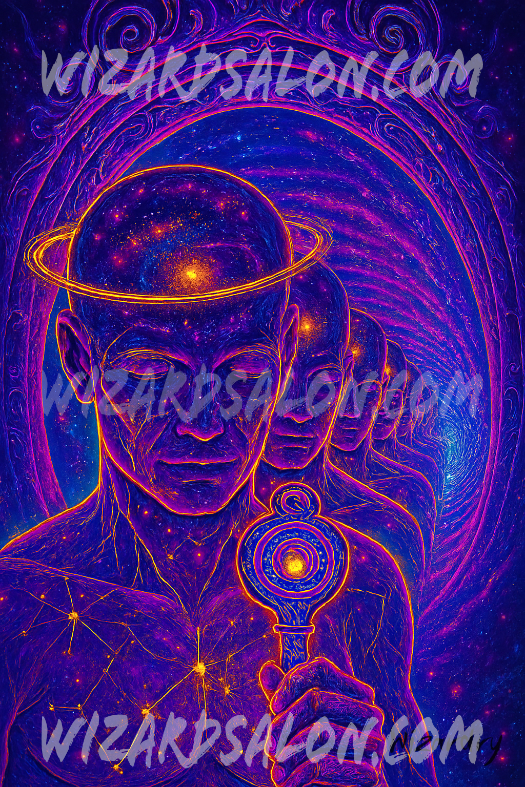 The Keys to the Universe Series | Infinite Emergence | Professionally Framed Magical Art by Artist Wizardry