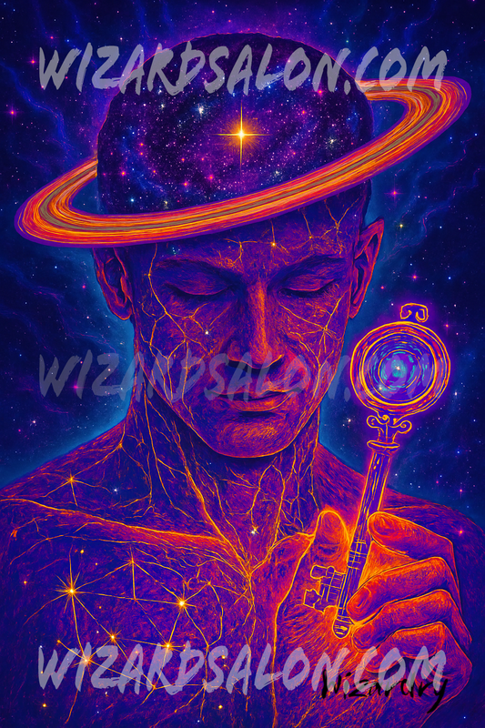 The Keys to the Universe Series | The Keybearer | Professionally Framed Magical Art by Artist Wizardry