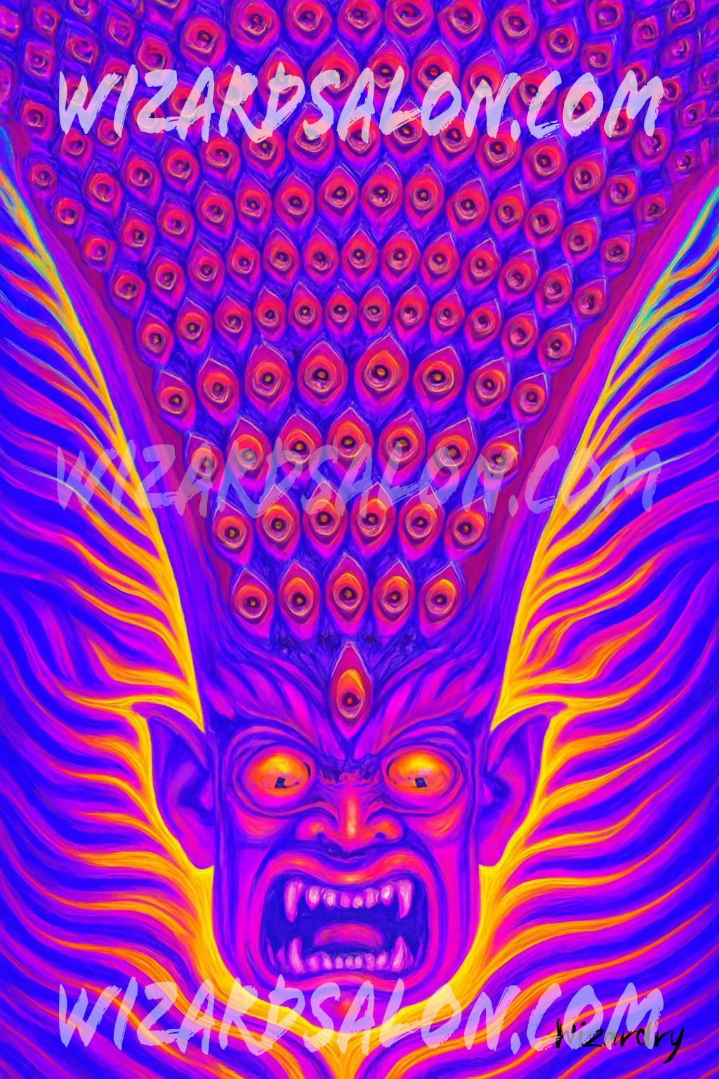 The Infinite Watchers Series | The Watcher of Chaos | Professionally Framed Magical Art by Artist Wizardry