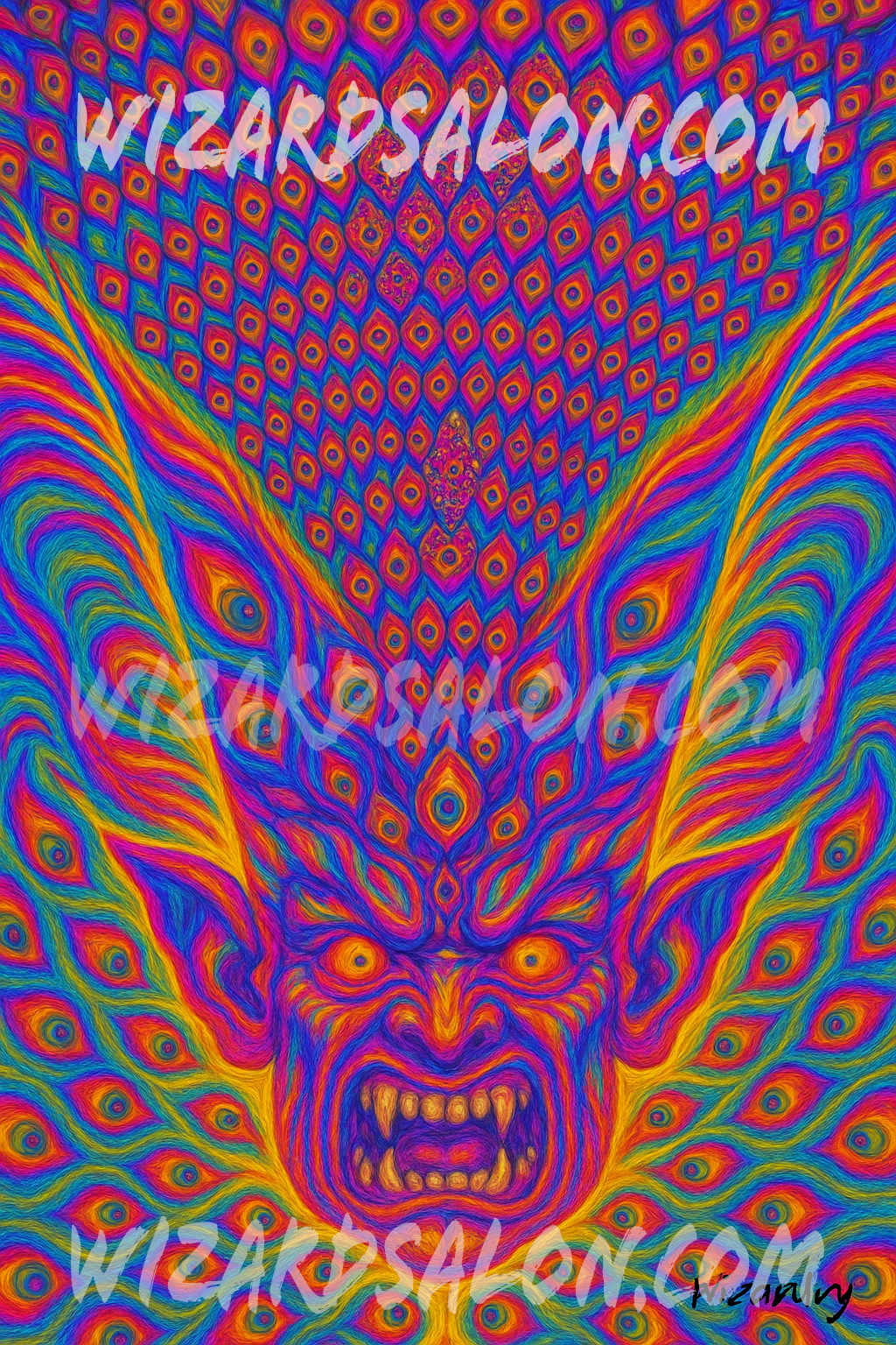 The Infinite Watchers Series | The Sovereign of Chaos | Professionally Framed Magical Art by Artist Wizardry