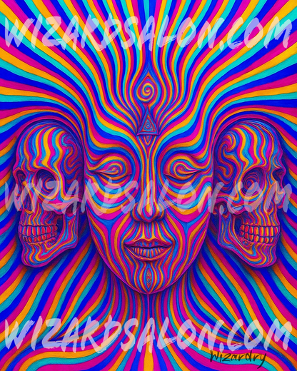 Visions of the Infinite Series | The Eternal Witness | Professionally Framed Magical Art by Artist Wizardry