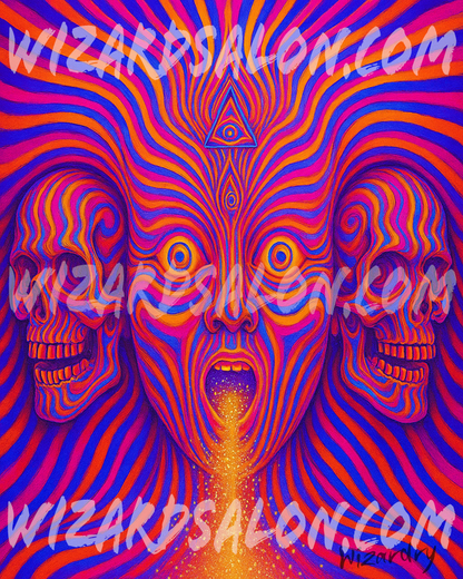 Visions of the Infinite Series | The Creator’s Breath | Professionally Framed Magical Art by Artist Wizardry