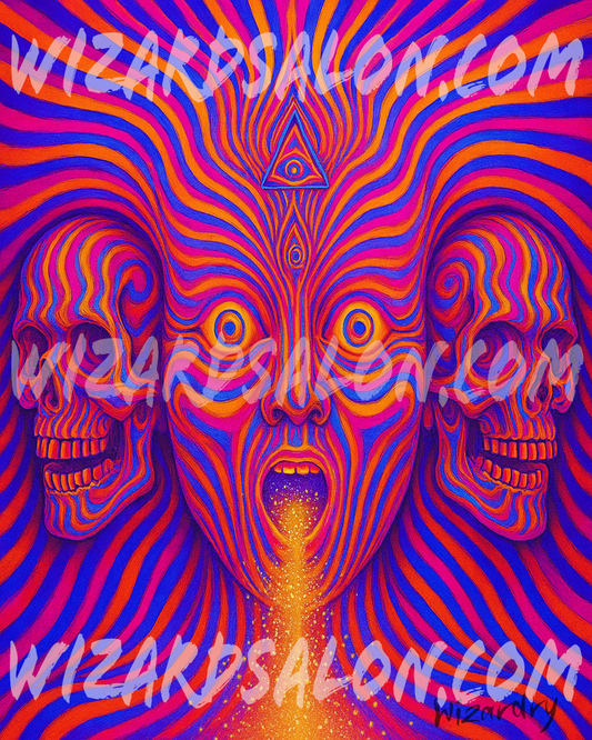 Visions of the Infinite Series | The Creator’s Breath | Professionally Framed Magical Art by Artist Wizardry